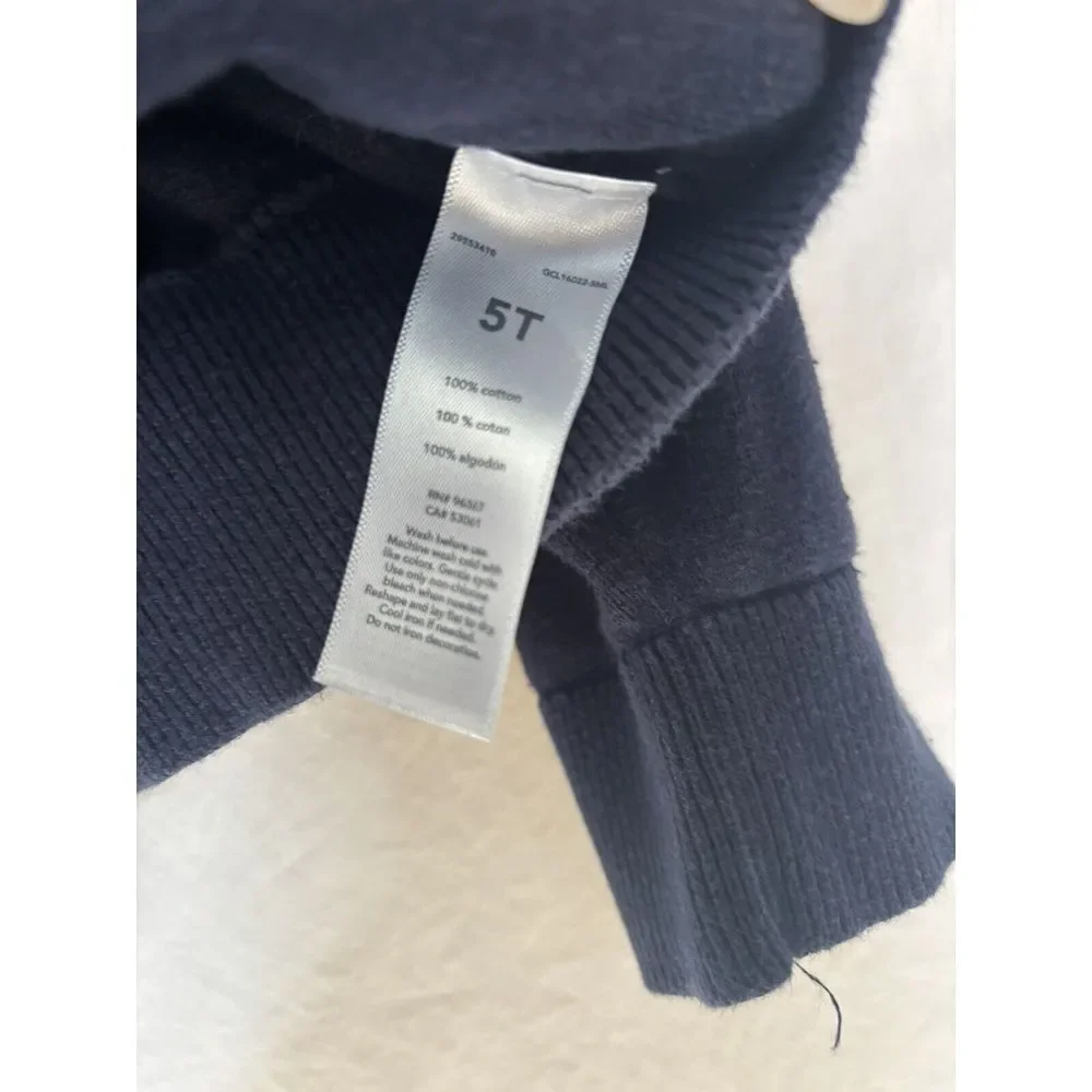 OshKosh B'Gosh, Navy Blue and Green Dino Sweater Boy's Size 5T‎ B1
